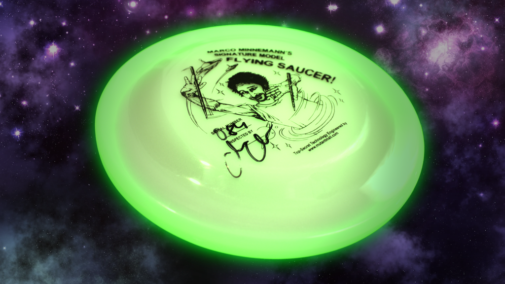 Marco Minnemann - Signature Series Glow-In-The-Dark Autographed Flying Saucer