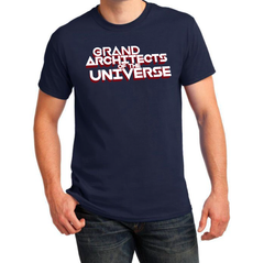 GRAND ARCHITECTS OF THE UNIVERSE (2-Sided Print on Navy)